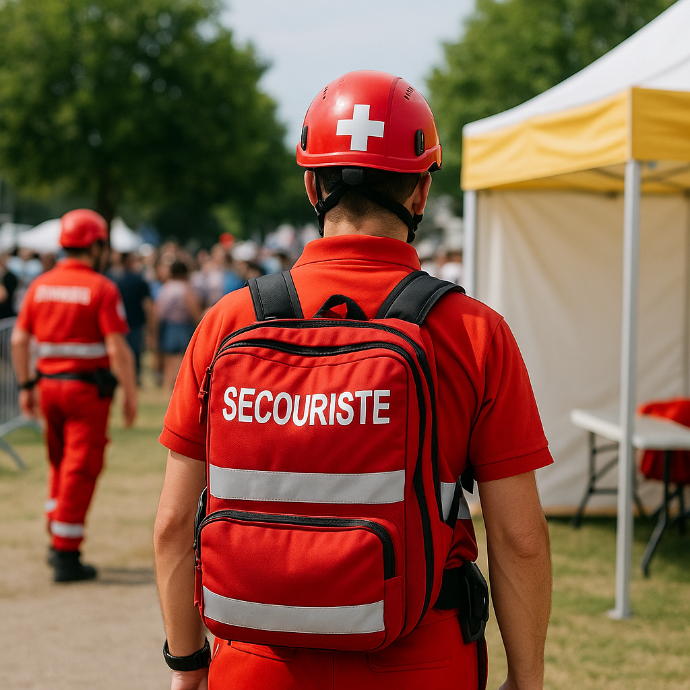 Secouriste sur un évenement